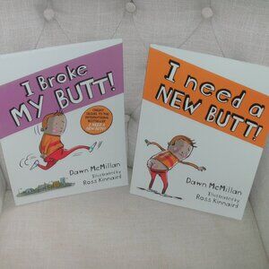 SET of 2 Clever Fun Silly Funny Cheeky BUTT Story Books Paperback Dawn McMillan